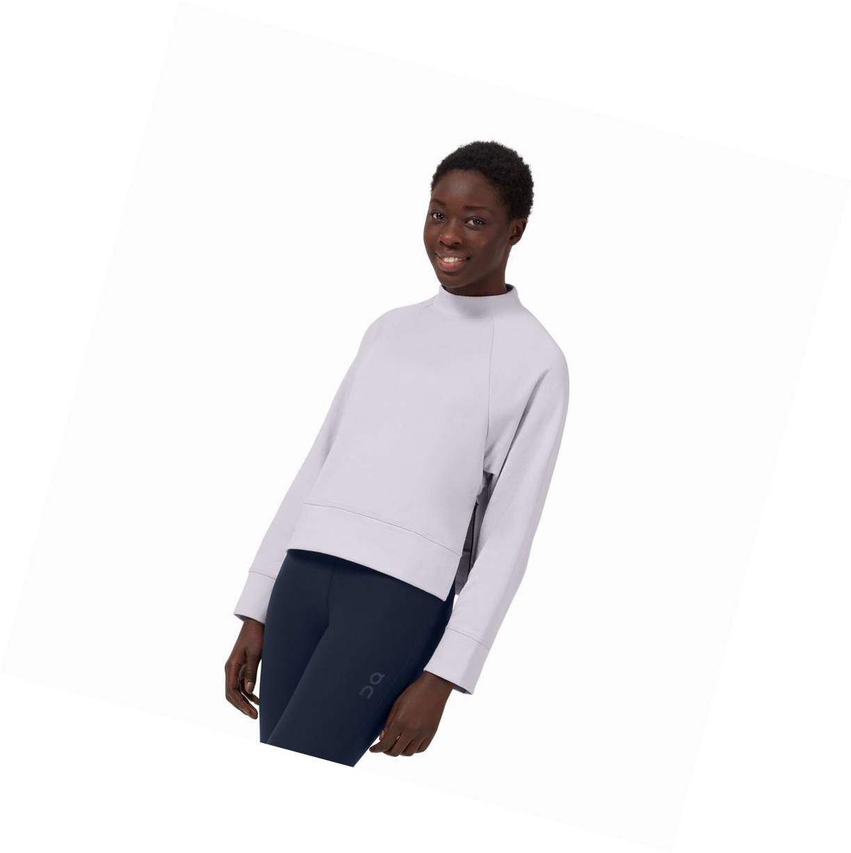 Bluzy Damskie On Crew Neck Beżowe | 285047-AQW