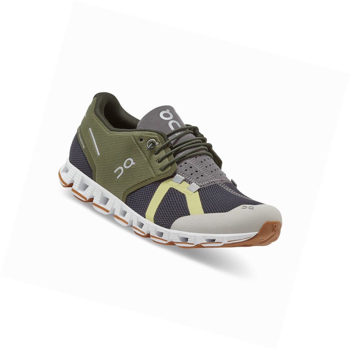 Buty Do Biegania Szosowe Damskie On Cloud 70/30 Granatowe Zielone | 063481-CLW