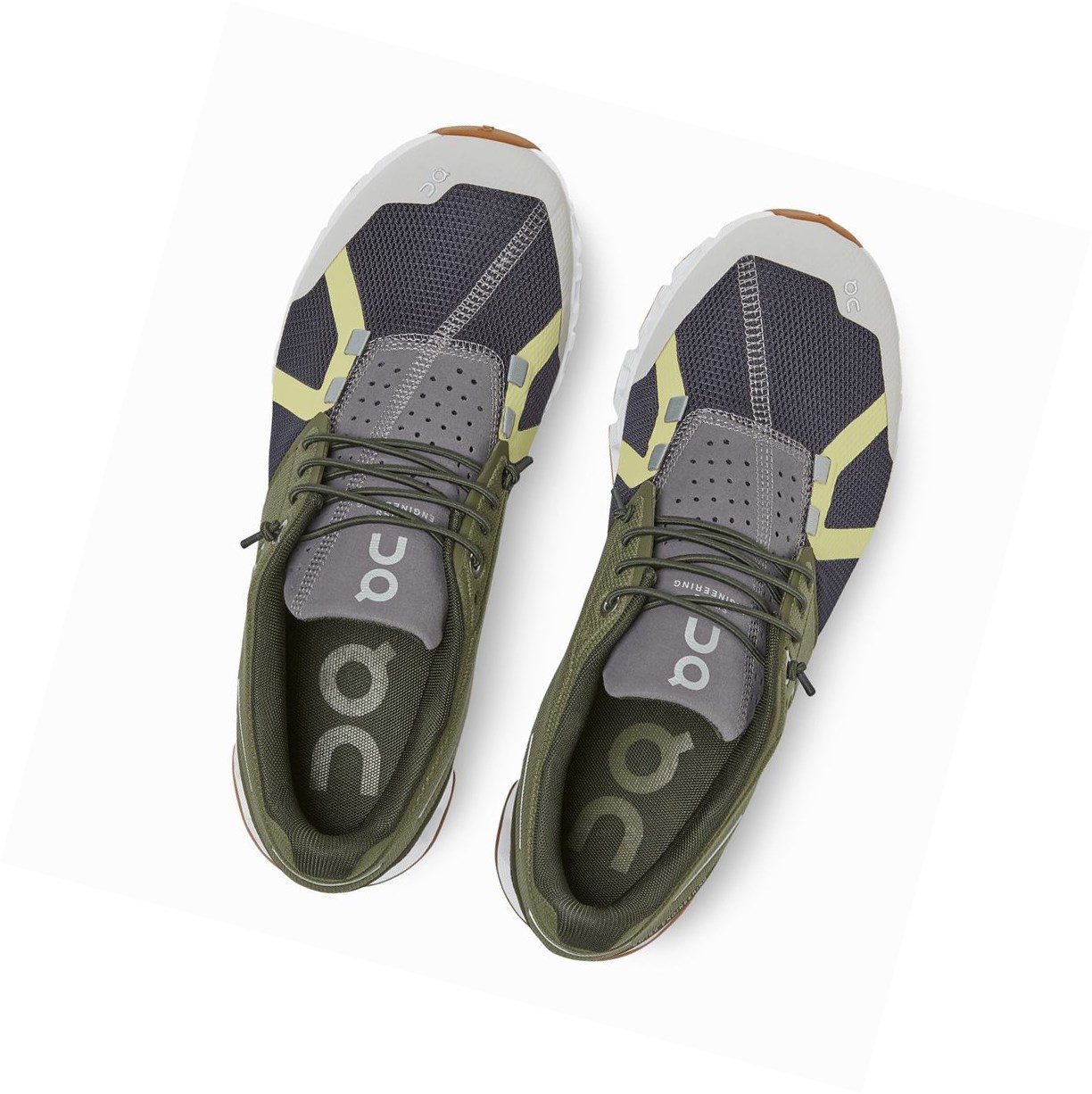 Buty Do Biegania Szosowe Damskie On Cloud 70/30 Granatowe Zielone | 063481-CLW