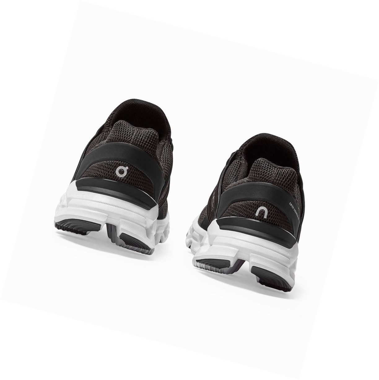 Buty Do Biegania Szosowe Damskie On Cloudswift Czarne | 492076-QDK