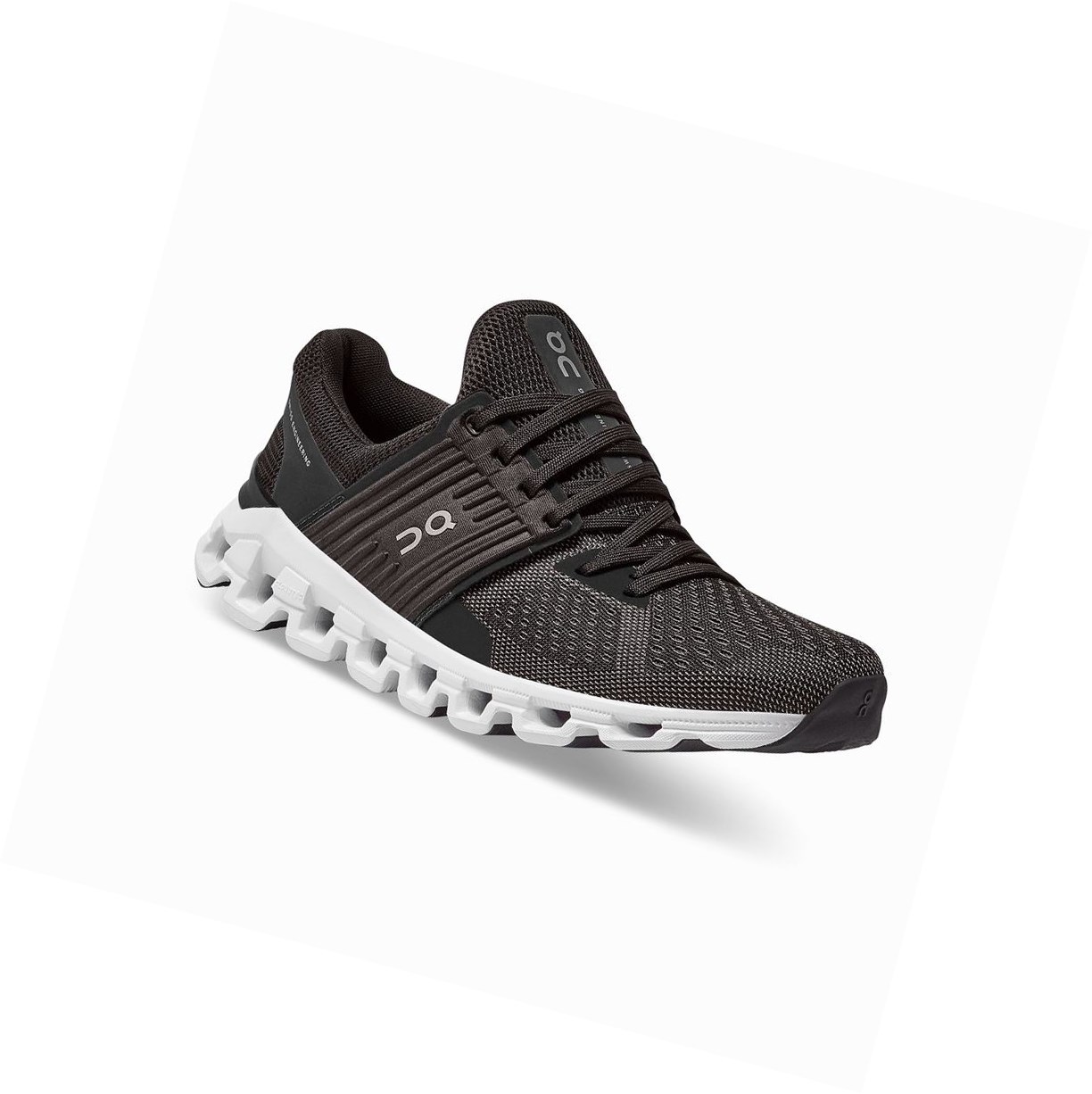 Buty Do Biegania Szosowe Damskie On Cloudswift Czarne | 492076-QDK
