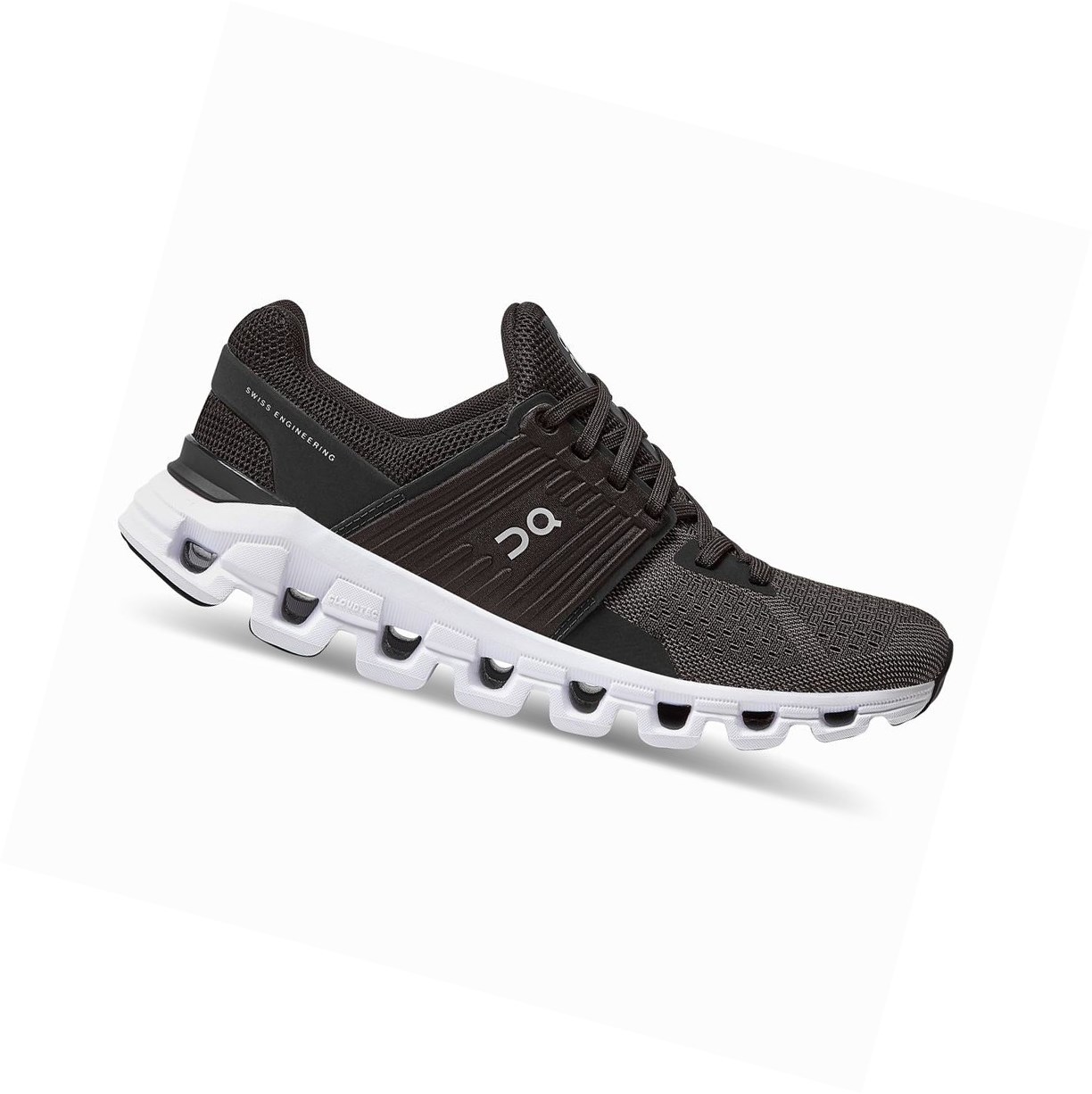Buty Do Biegania Szosowe Damskie On Cloudswift Czarne | 492076-QDK