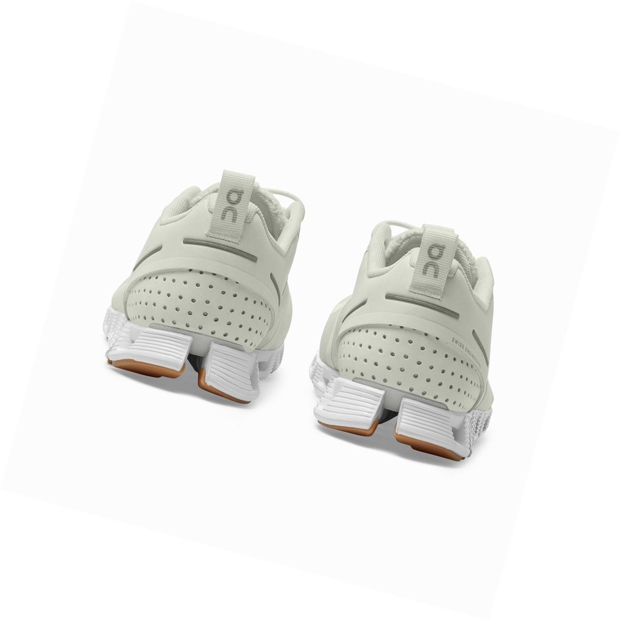 Buty Do Biegania Szosowe Damskie On Cloud Terry Białe | 584391-ICY