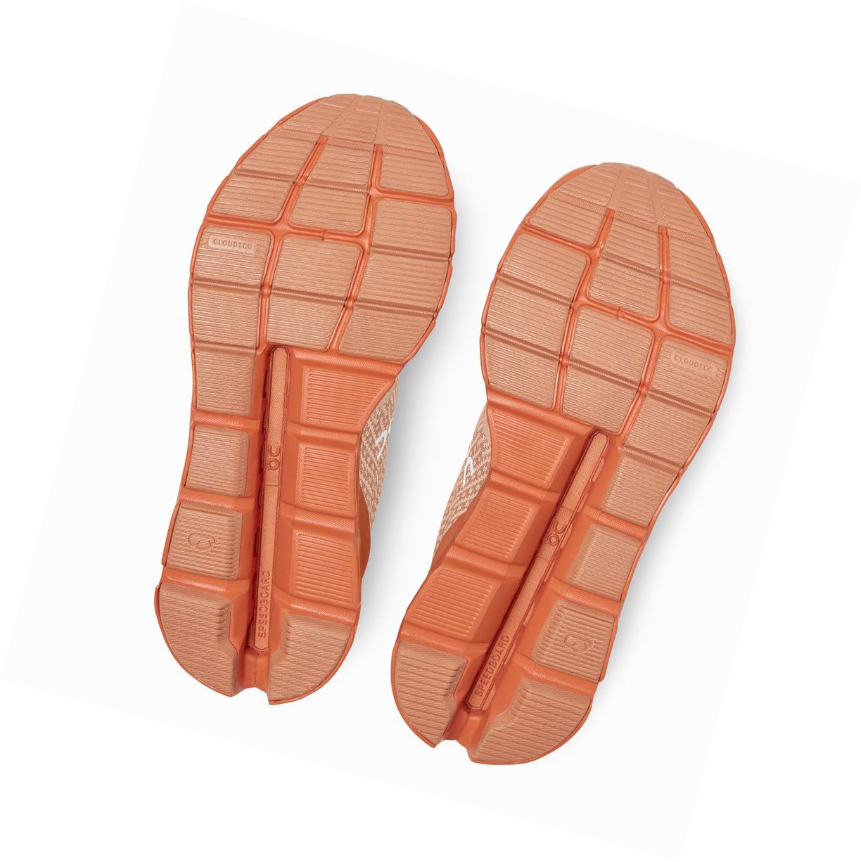 Buty Do Biegania Szosowe Damskie On Cloudstratus Brązowe Różowe | 748316-TVE