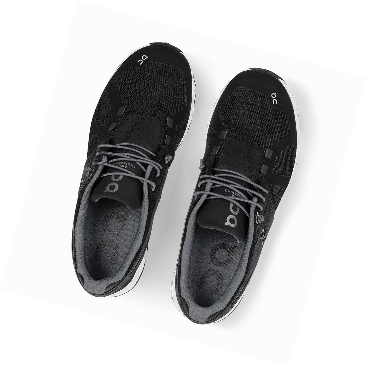 Buty Do Biegania Szosowe Damskie On Cloud Czarne Białe | 835917-ZUM