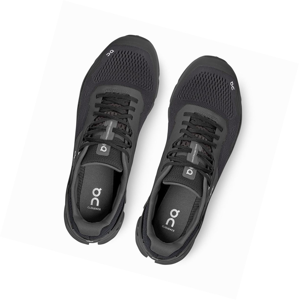 Buty Do Biegania Szosowe Męskie On Cloudace Czarne | 165478-JLV
