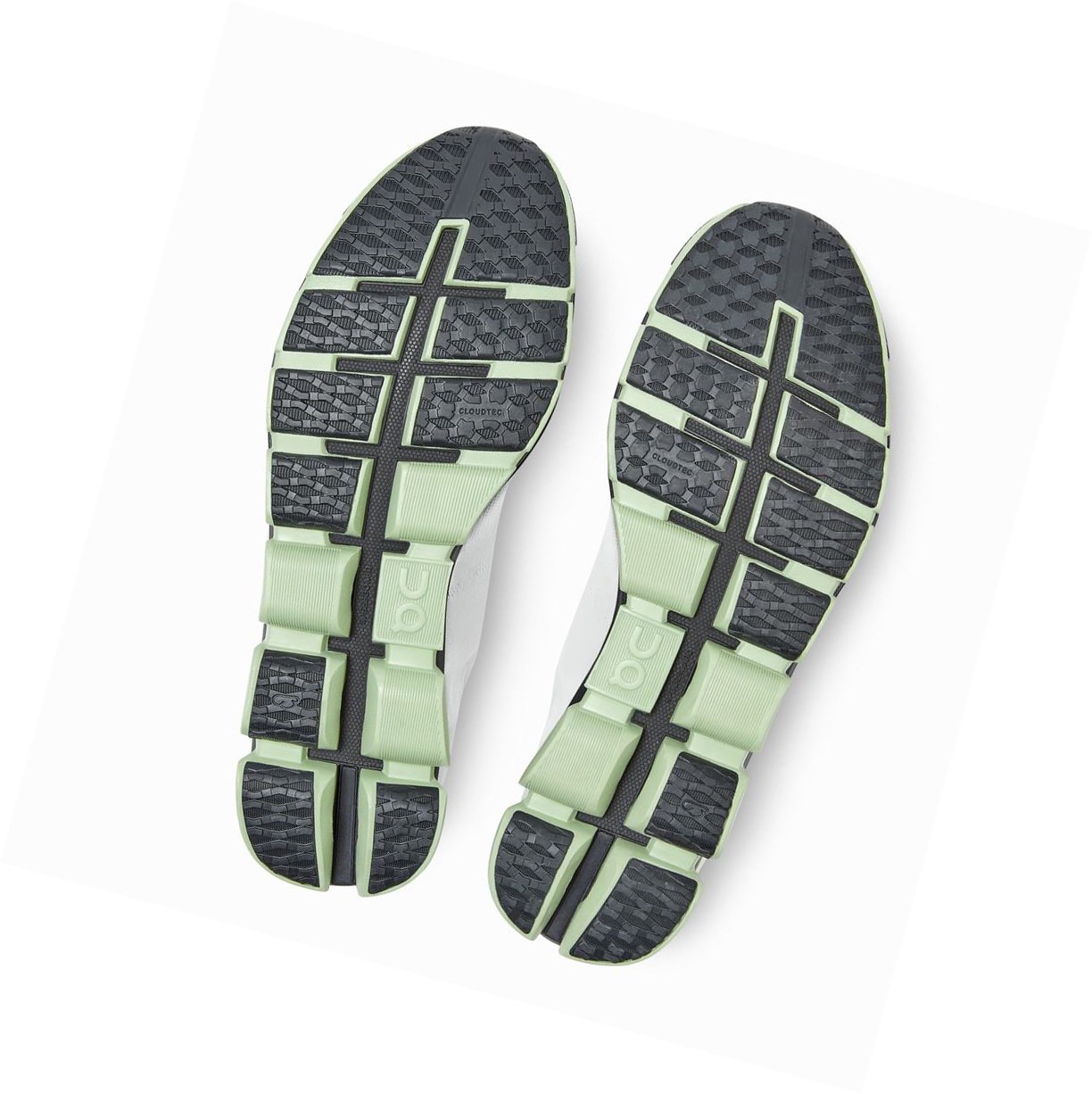 Buty Do Biegania Szosowe Męskie On Cloudflash Białe Czarne | 245089-YVJ
