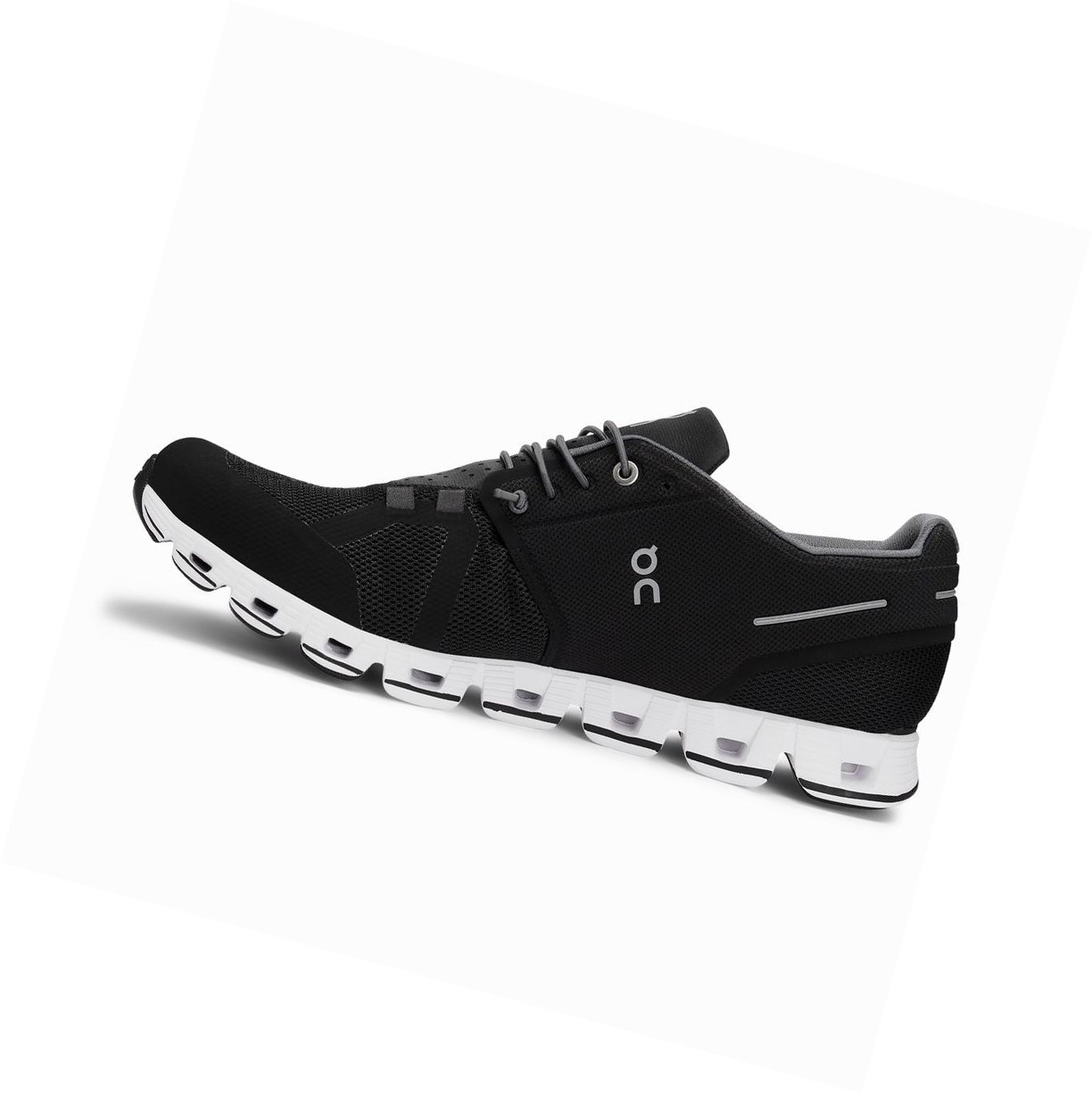 Buty Do Biegania Szosowe Męskie On Cloud Czarne Białe | 507394-HML