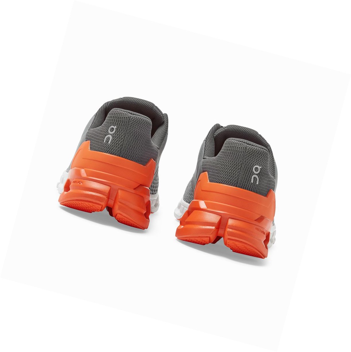 Buty Do Biegania Szosowe Męskie On Cloudflyer Szare Pomarańczowe | 658419-RUK