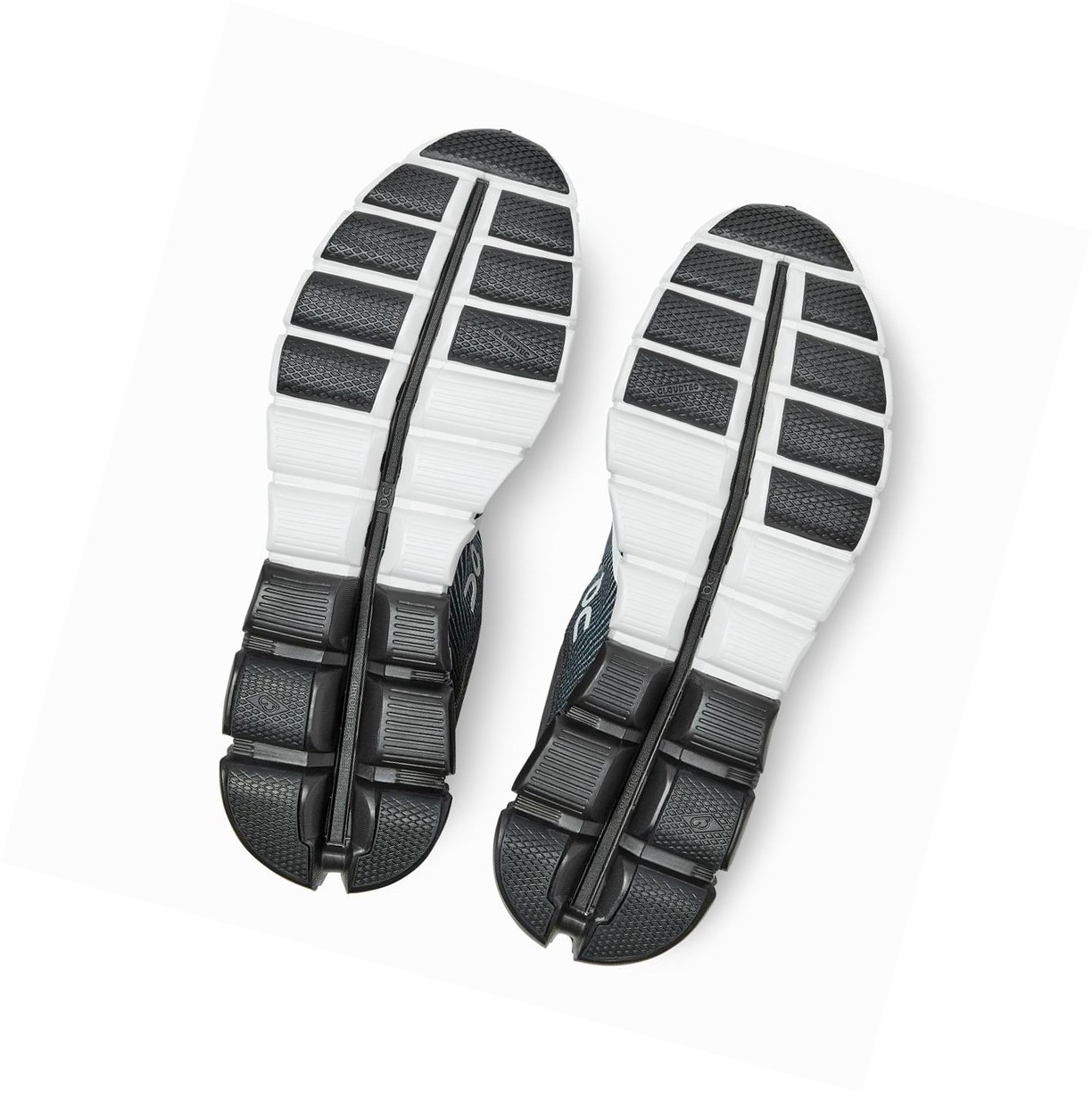 Buty Do Biegania Szosowe Męskie On Cloudflow Czarne Białe | 865042-LXD