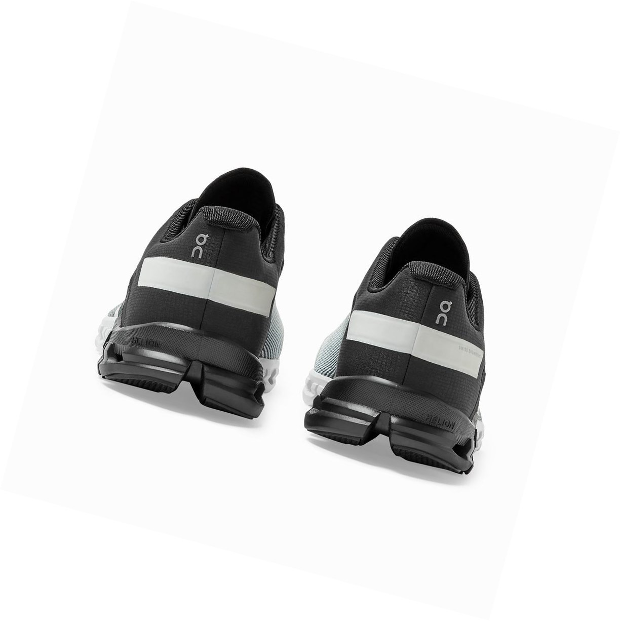Buty Do Biegania Szosowe Męskie On Cloudflow Czarne Białe | 865042-LXD