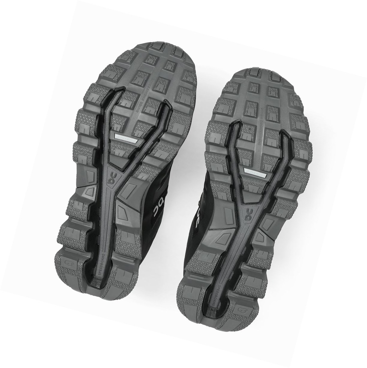 Buty Do Biegania W Terenie Damskie On Cloudventure Nieprzemakalne Czarne | 217059-MFK