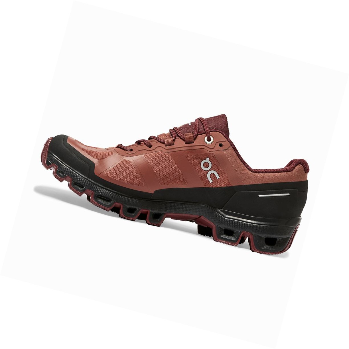 Buty Do Biegania W Terenie Damskie On Cloudventure Nieprzemakalne Brązowe Różowe | 345879-WGS