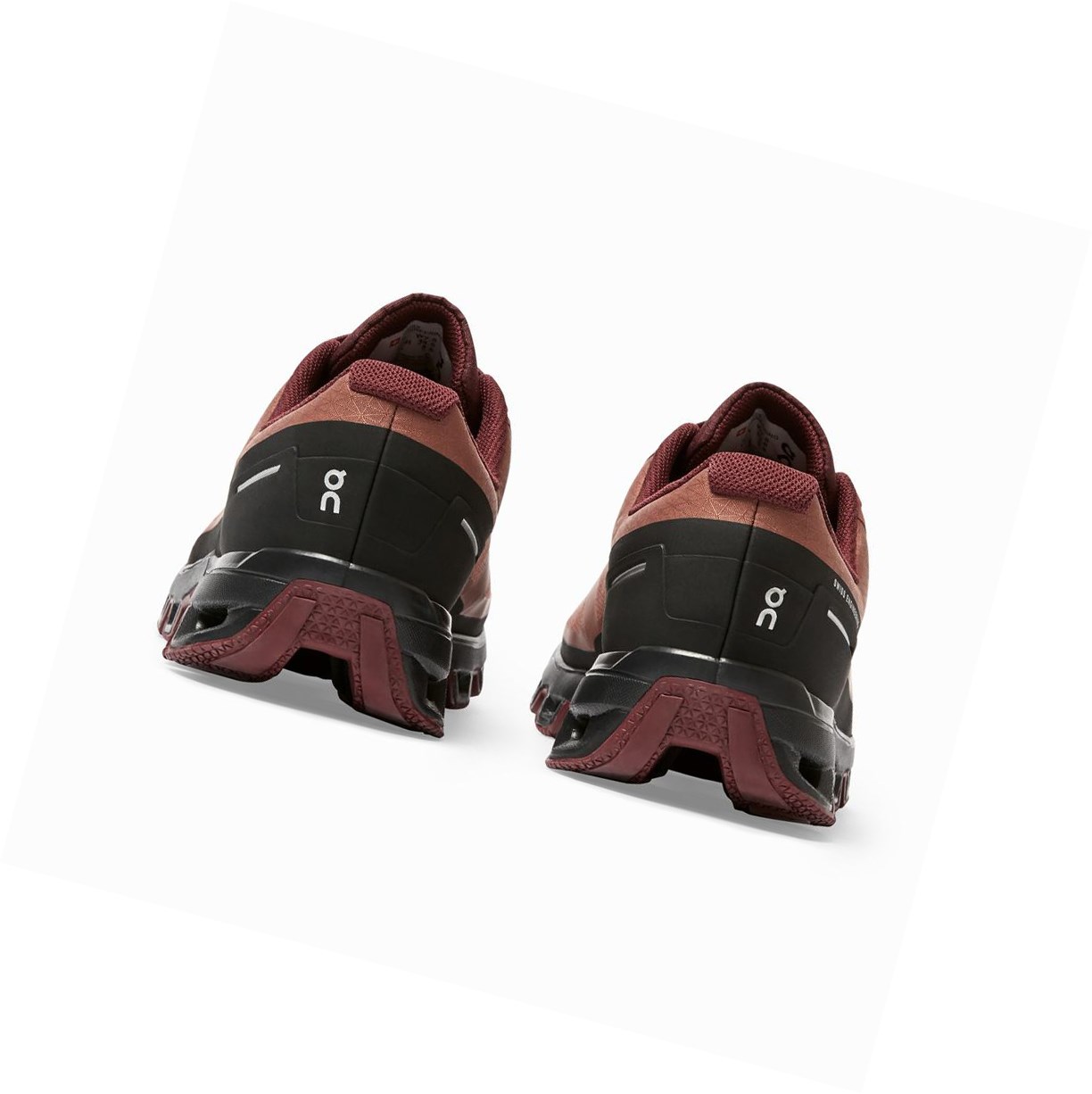 Buty Do Biegania W Terenie Damskie On Cloudventure Nieprzemakalne Brązowe Różowe | 345879-WGS