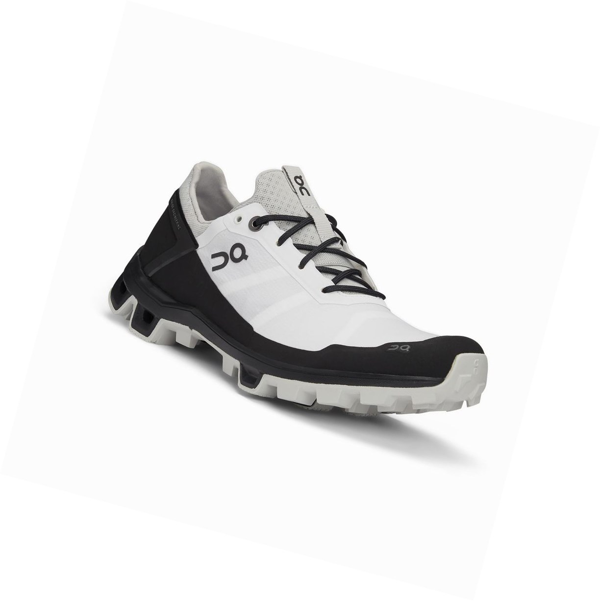 Buty Do Biegania W Terenie Damskie On Cloudventure Peak Białe Czarne | 478019-NTC