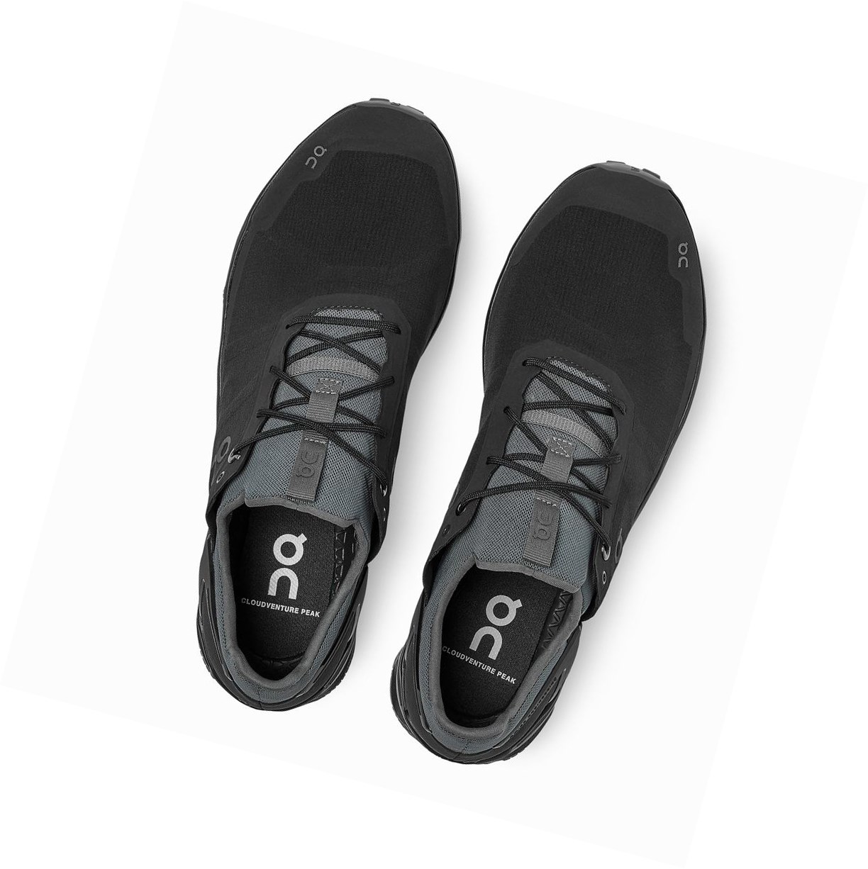 Buty Do Biegania W Terenie Męskie On Cloudventure Peak Czarne | 019684-QFK