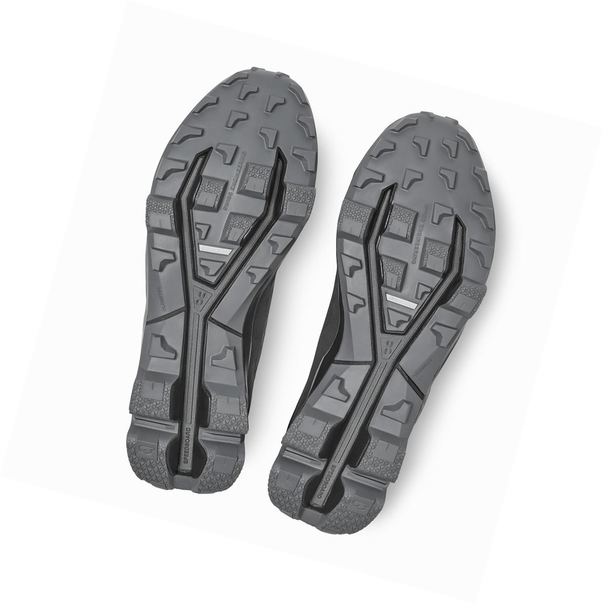 Buty Do Biegania W Terenie Męskie On Cloudventure Peak Czarne | 019684-QFK