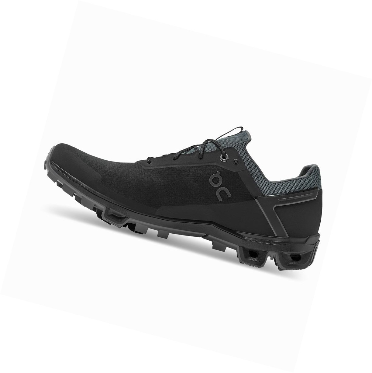 Buty Do Biegania W Terenie Męskie On Cloudventure Peak Czarne | 019684-QFK