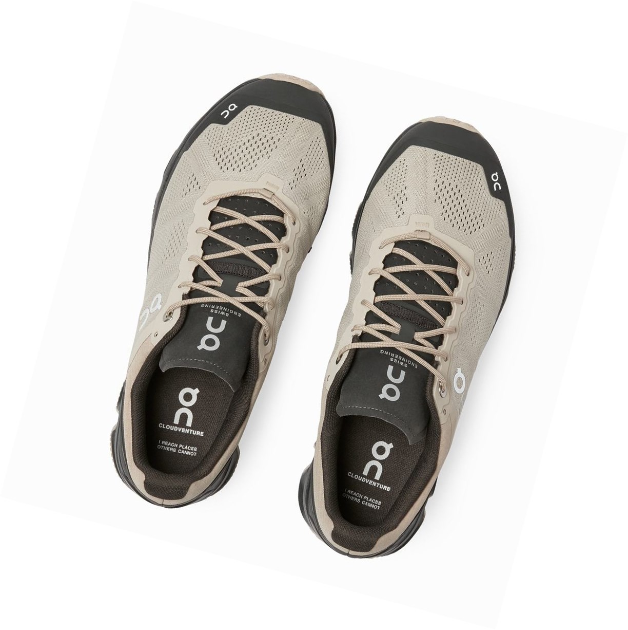 Buty Do Biegania W Terenie Męskie On Cloudventure Szare | 319748-QIZ