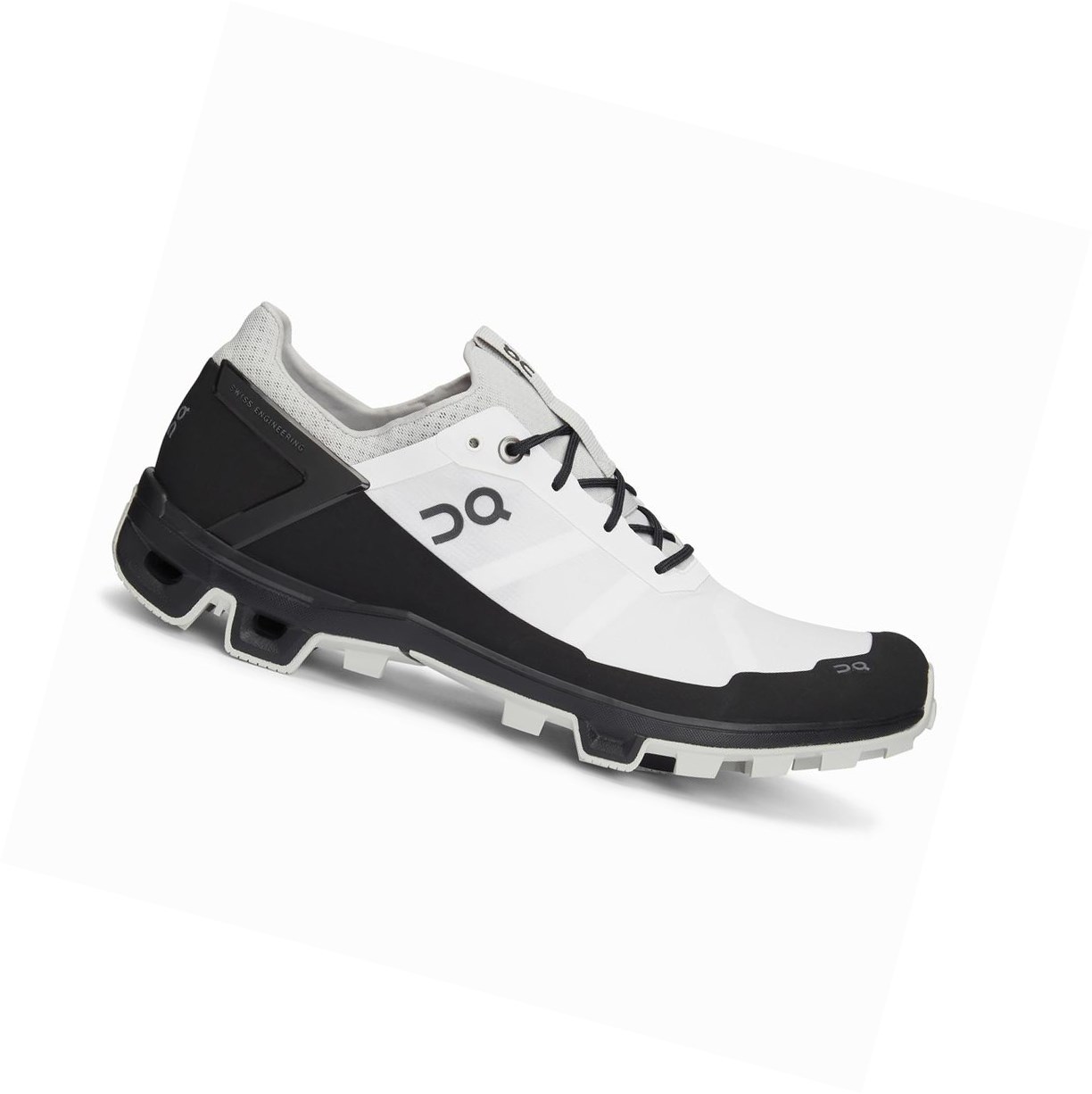 Buty Do Biegania W Terenie Męskie On Cloudventure Peak Białe Czarne | 895263-NMC