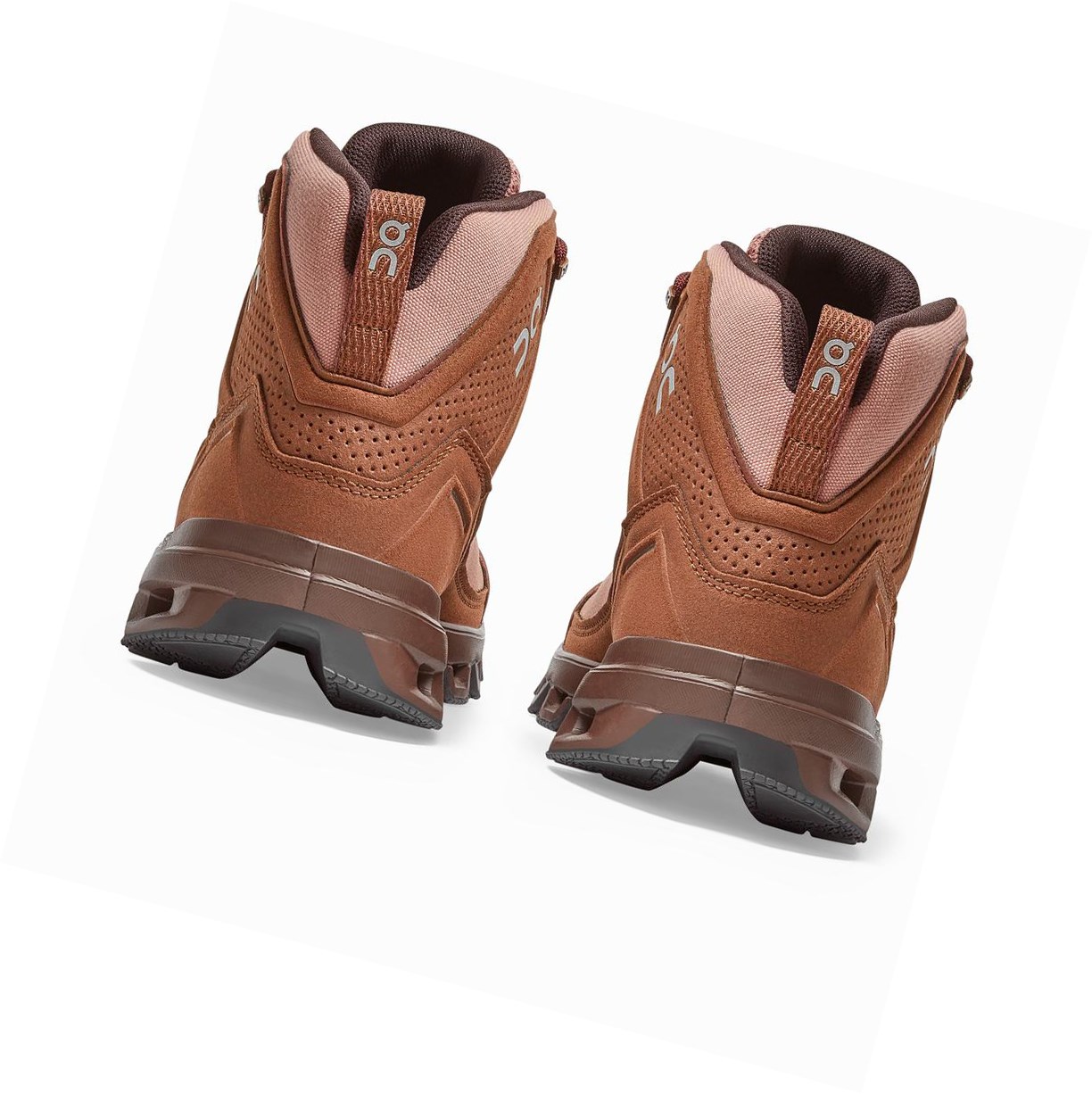 Buty Trekkingowe Damskie On Cloudridge Brązowe Różowe | 081639-CJU
