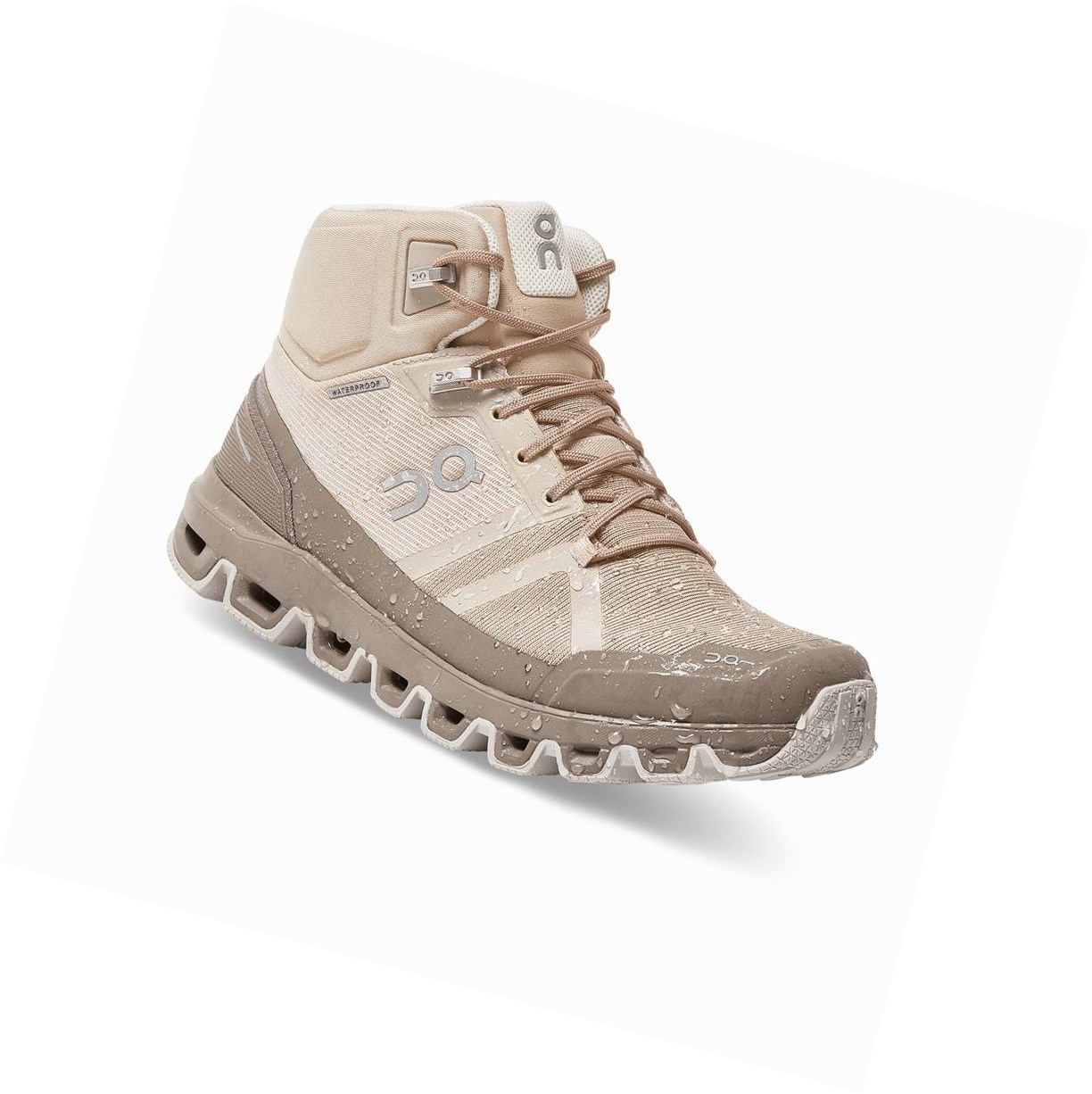 Buty Trekkingowe Damskie On Cloudrock Nieprzemakalne Khaki | 149820-LSI