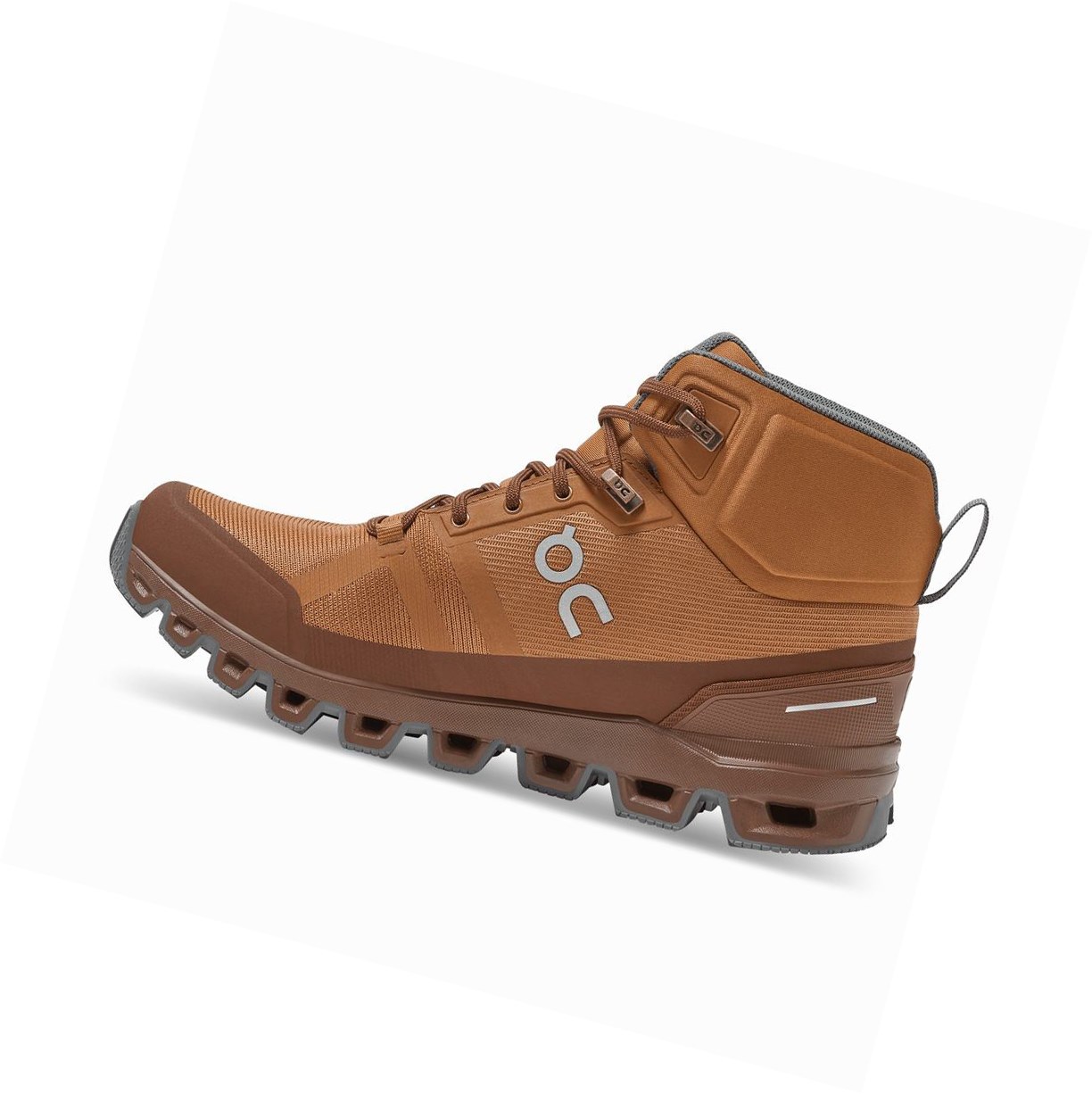 Buty Trekkingowe Damskie On Cloudrock Nieprzemakalne Brązowe | 621385-PQL