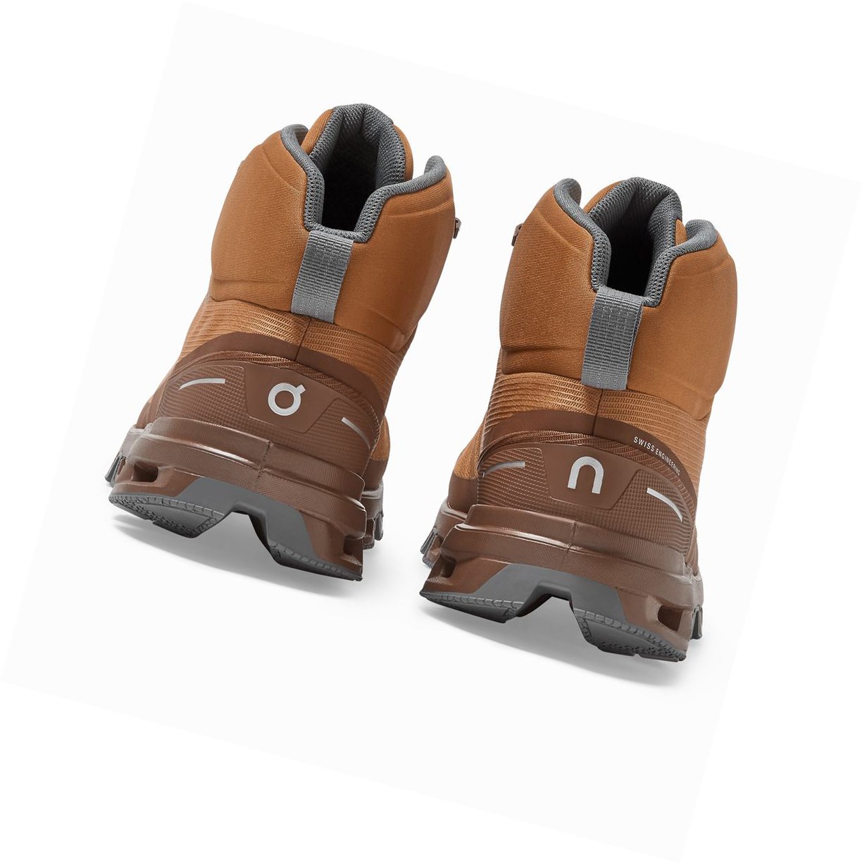 Buty Trekkingowe Damskie On Cloudrock Nieprzemakalne Brązowe | 621385-PQL