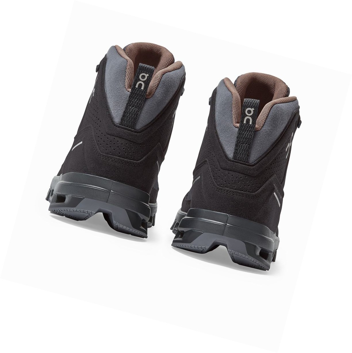 Buty Trekkingowe Męskie On Cloudridge Czarne Szare | 204516-DTP