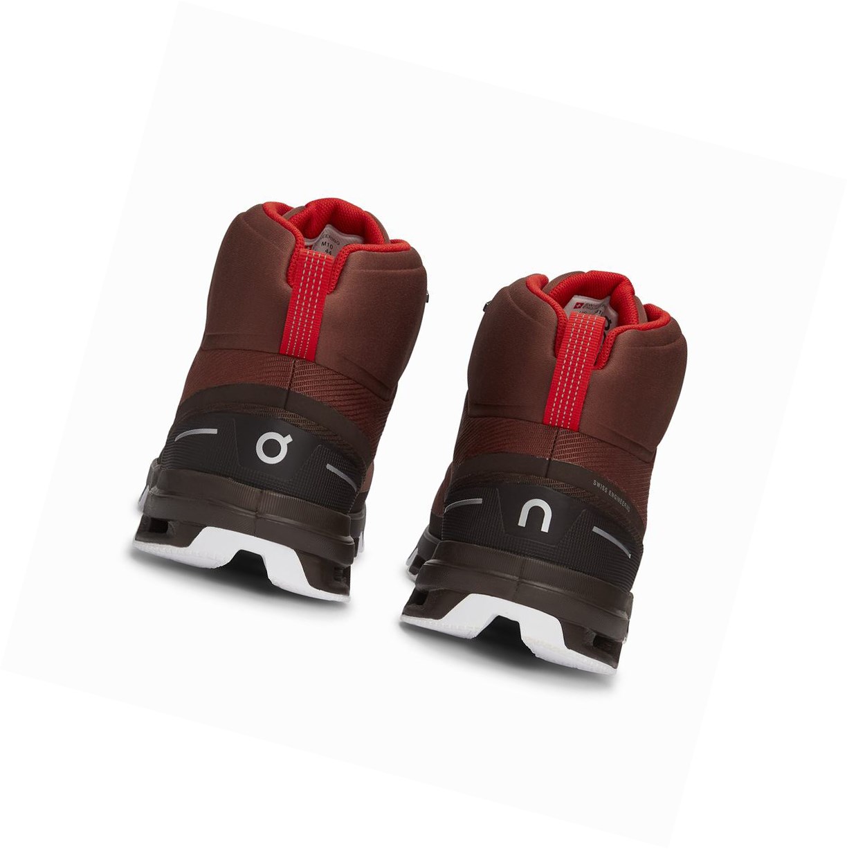 Buty Trekkingowe Męskie On Cloudrock Nieprzemakalne Czerwone | 875910-QBV