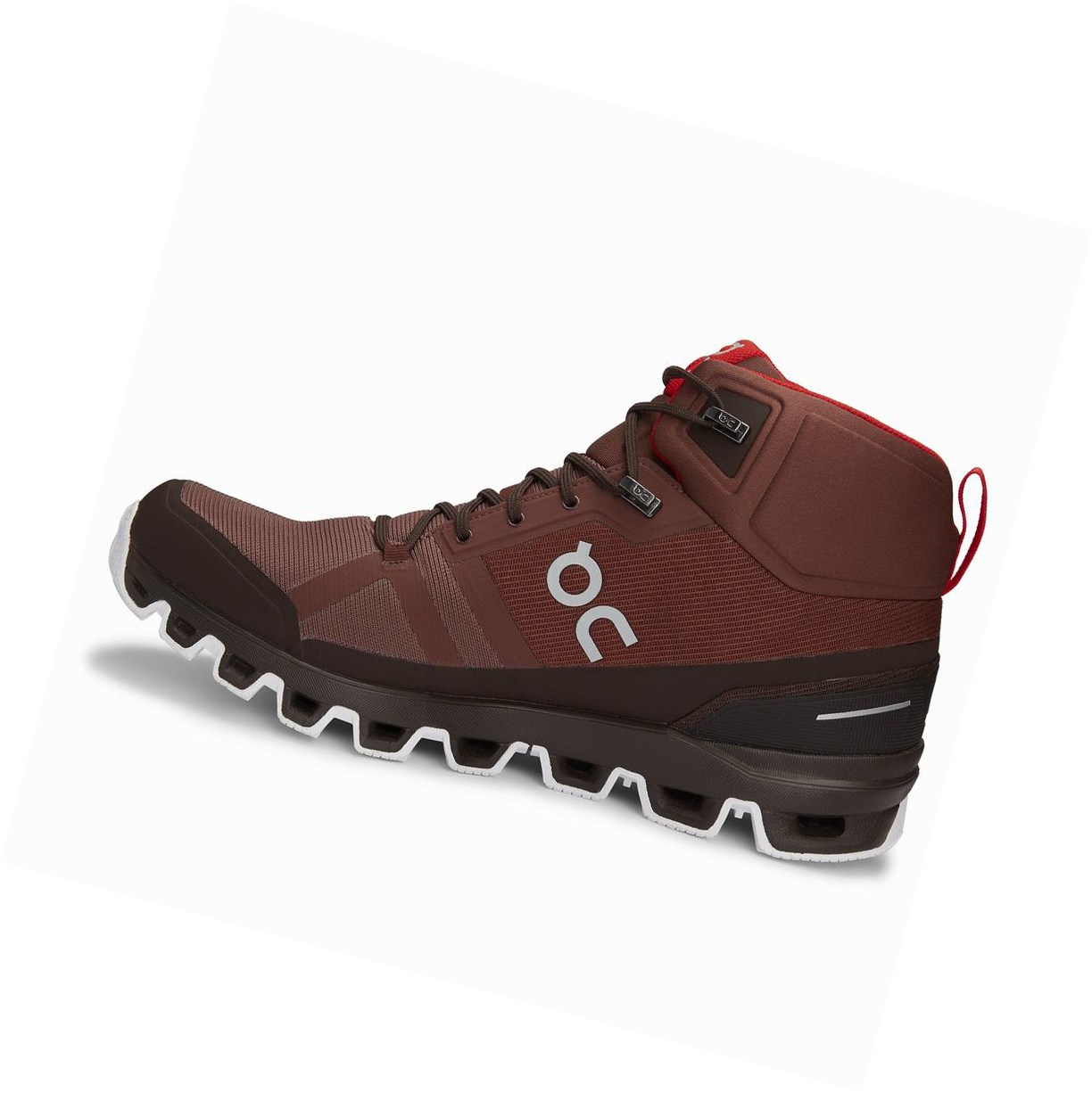 Buty Trekkingowe Męskie On Cloudrock Nieprzemakalne Czerwone | 875910-QBV