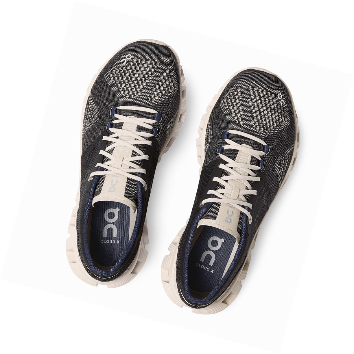 Buty Treningowe Damskie On Cloud X Czarne | 690347-TXS