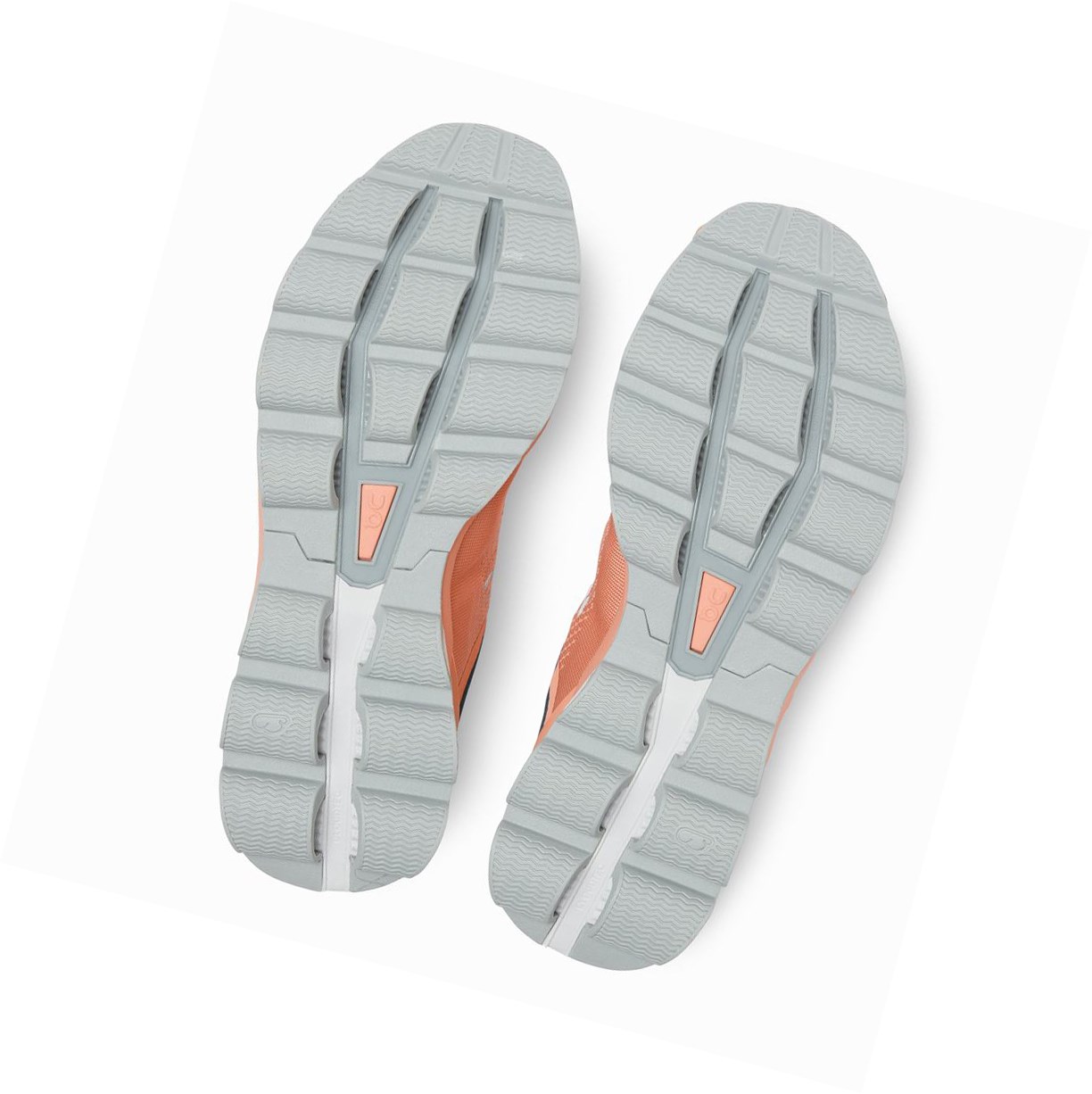 Buty Treningowe Damskie On Cloudsurfer Koralowe Granatowe | 953817-KEO