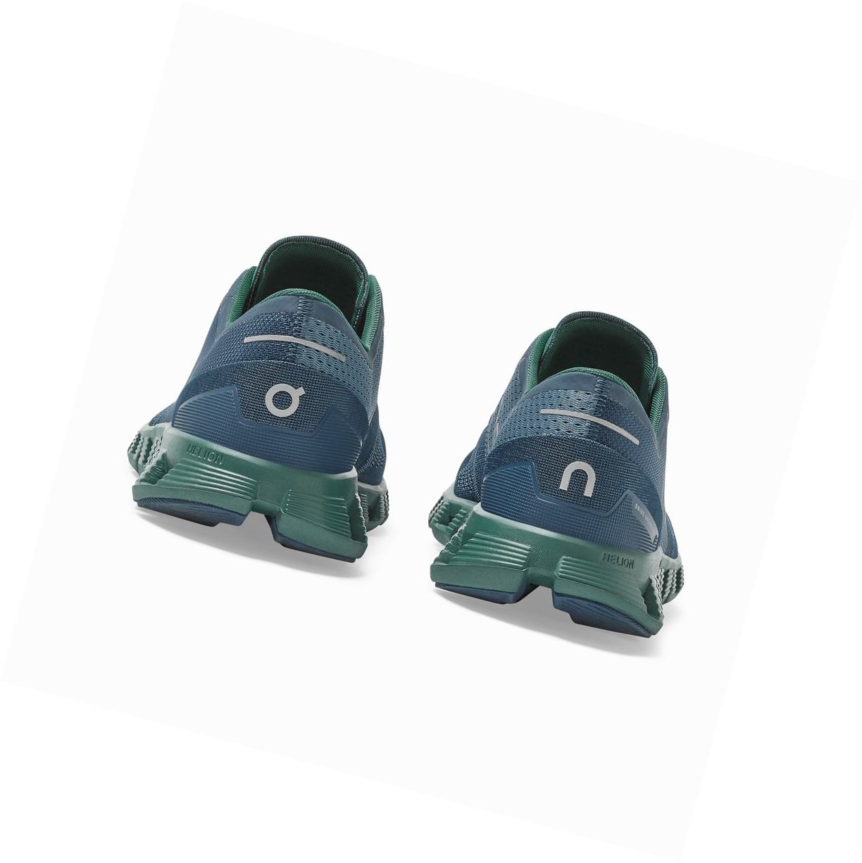 Buty Treningowe Męskie On Cloud X Zielone Ciemny Niebieskie | 250431-IRZ