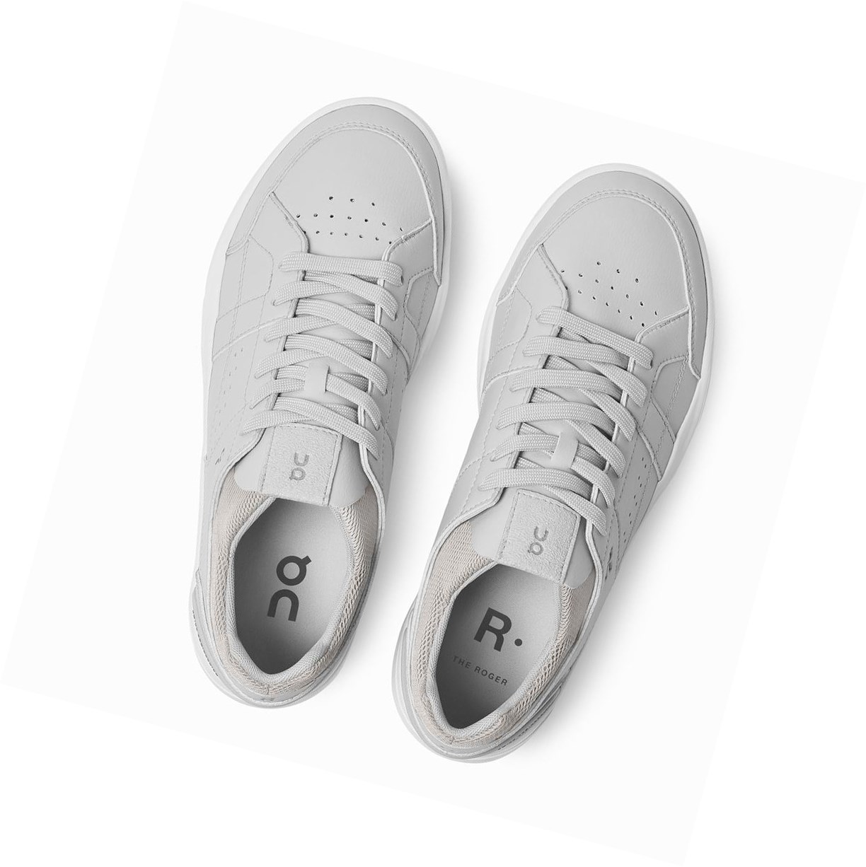 Buty do Tenisa Damskie On THE ROGER Clubhouse Białe | 819367-KRX