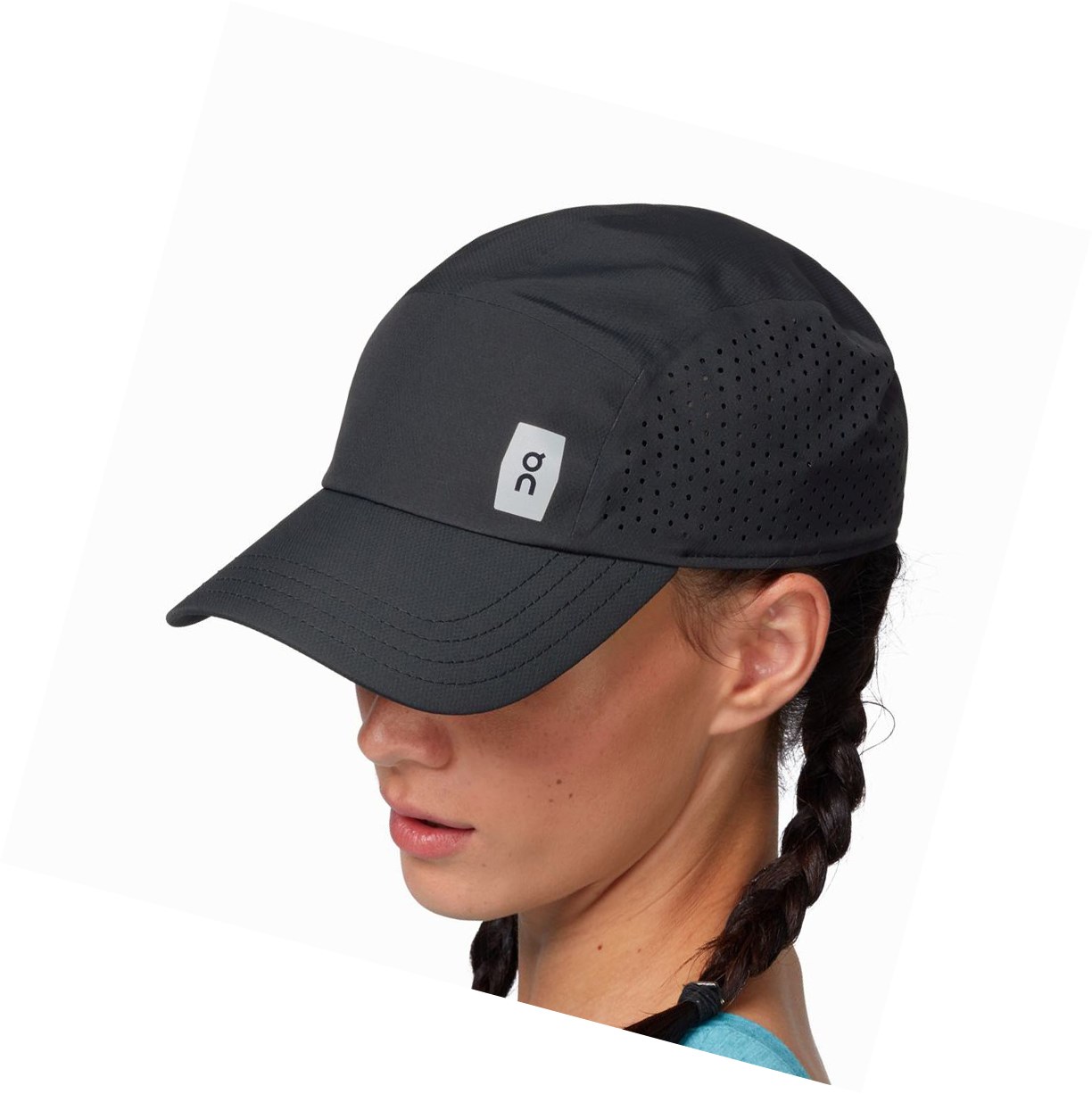 Czapki Damskie On Lekkie Czarne | 429851-JHW