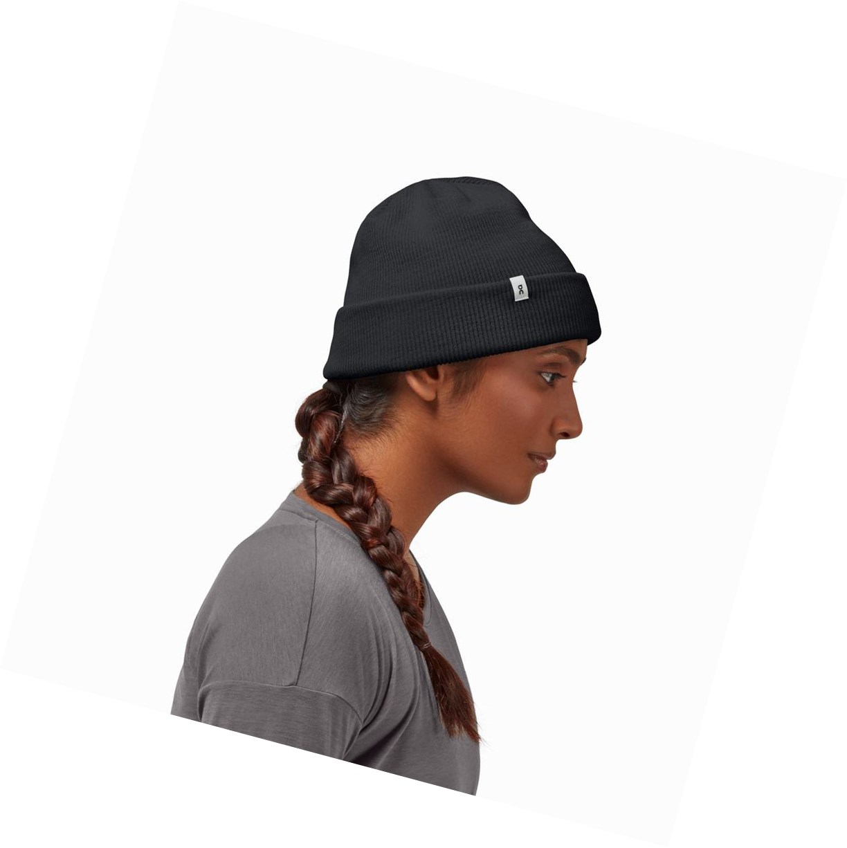 Czapki Damskie On Merino Czarne | 347251-UDC