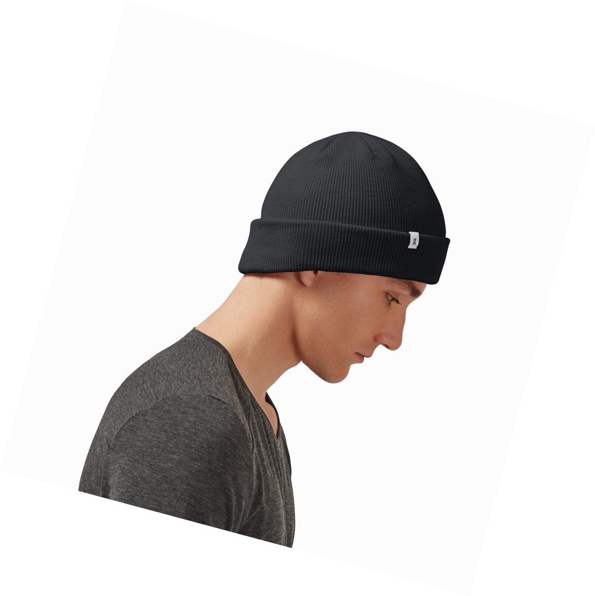 Czapki Damskie On Merino Czarne | 347251-UDC