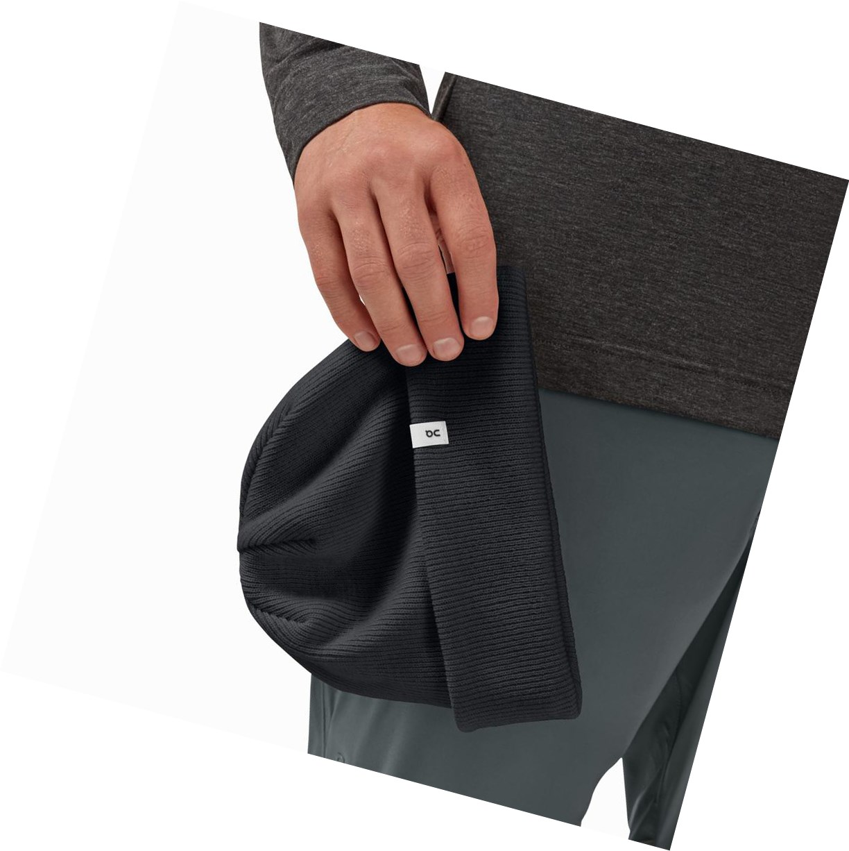 Czapki Damskie On Merino Czarne | 347251-UDC