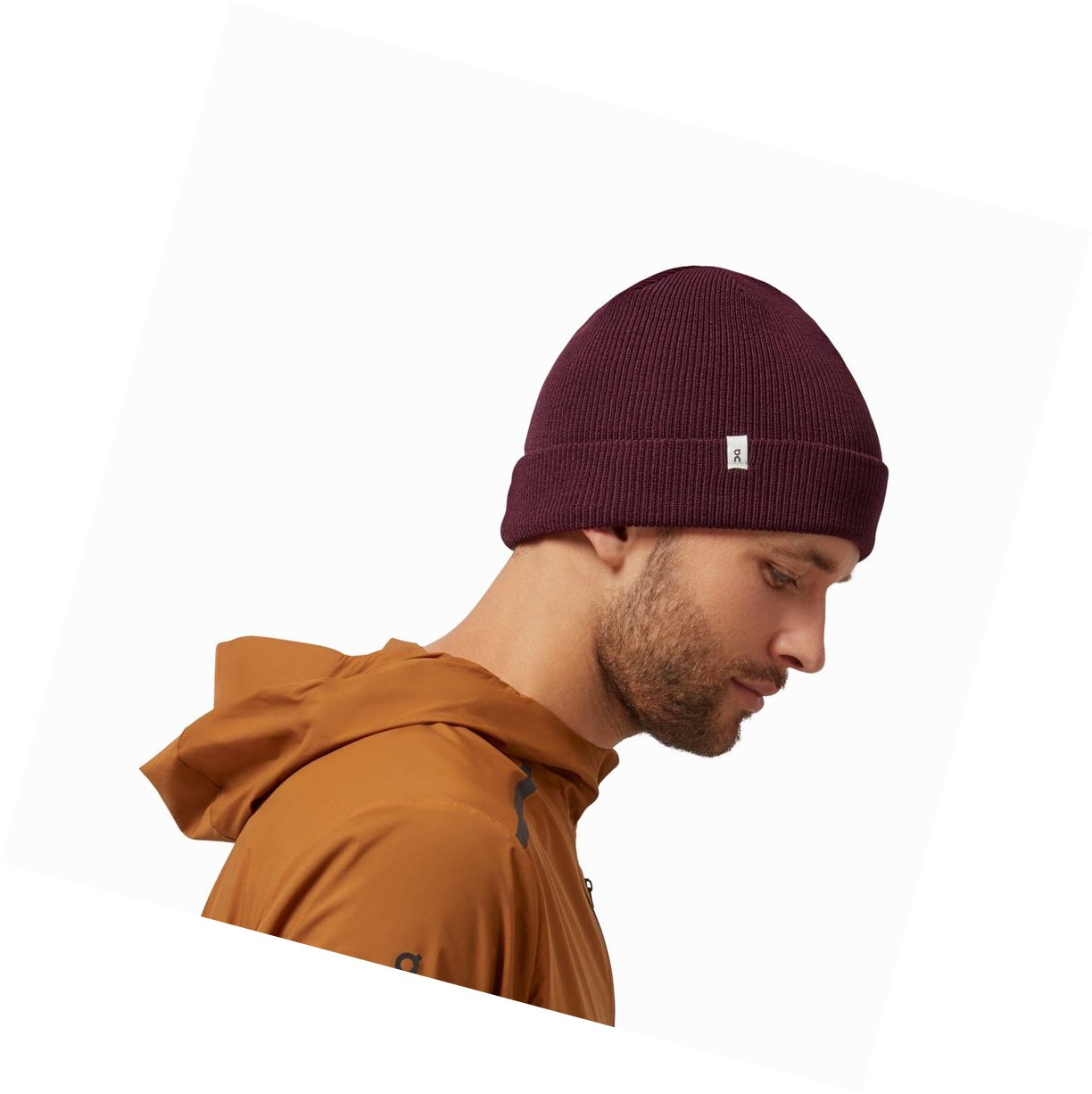 Czapki Damskie On Merino Czerwone | 126845-LTC