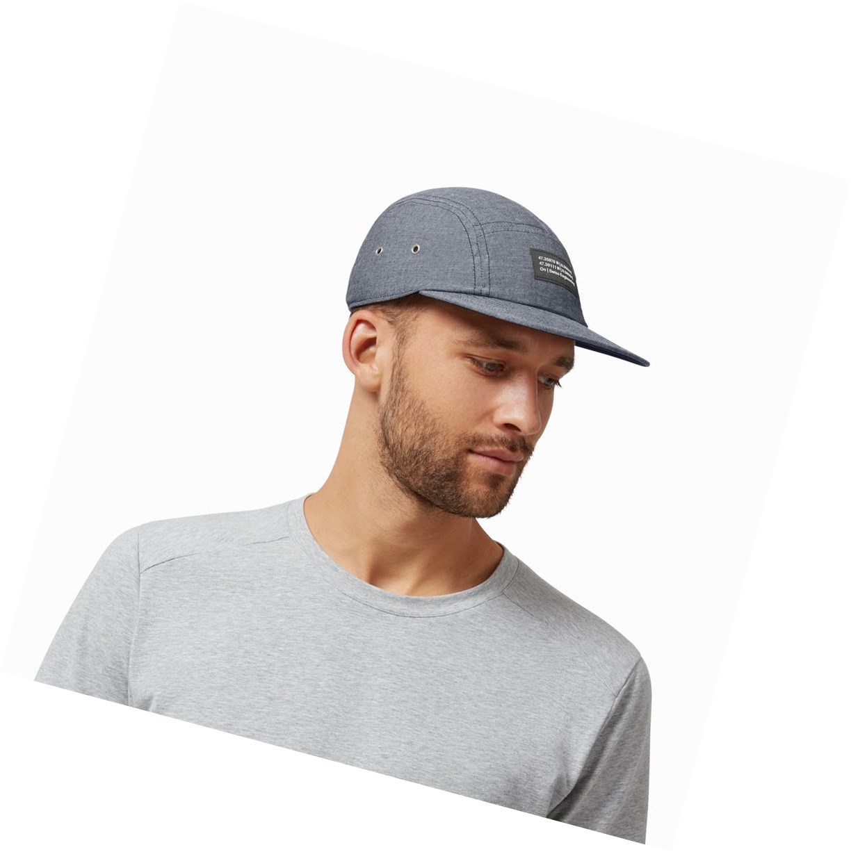 Czapki Męskie On 5 Panel Granatowe | 083912-DSX