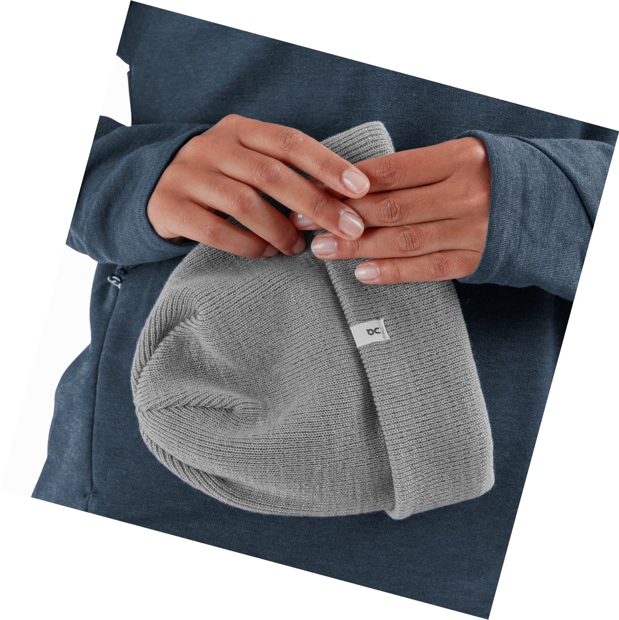 Czapki Męskie On Merino Beanie Szare | 530728-AOJ