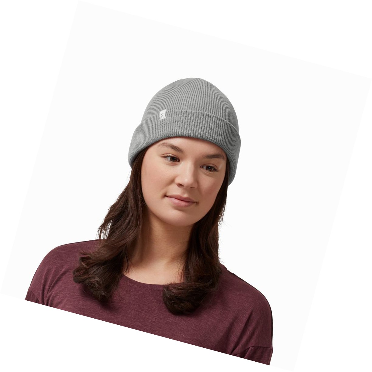 Czapki Męskie On Merino Beanie Szare | 530728-AOJ