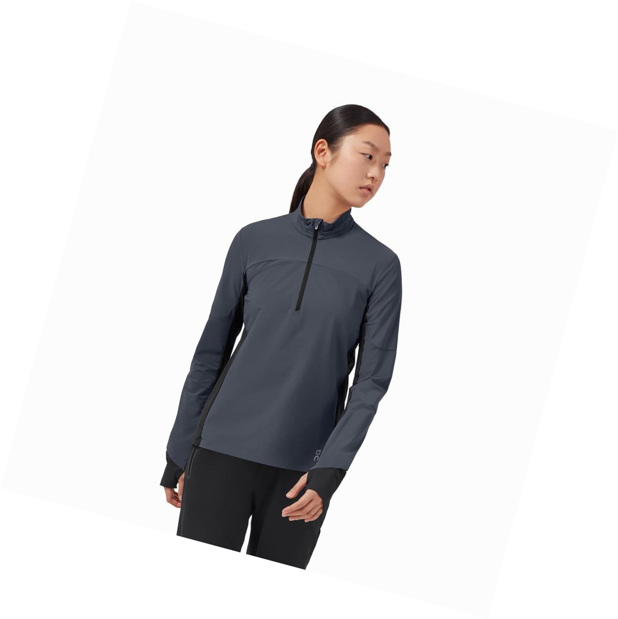 Koszule Damskie On Trailowe Breaker Czarne | 317405-XIN
