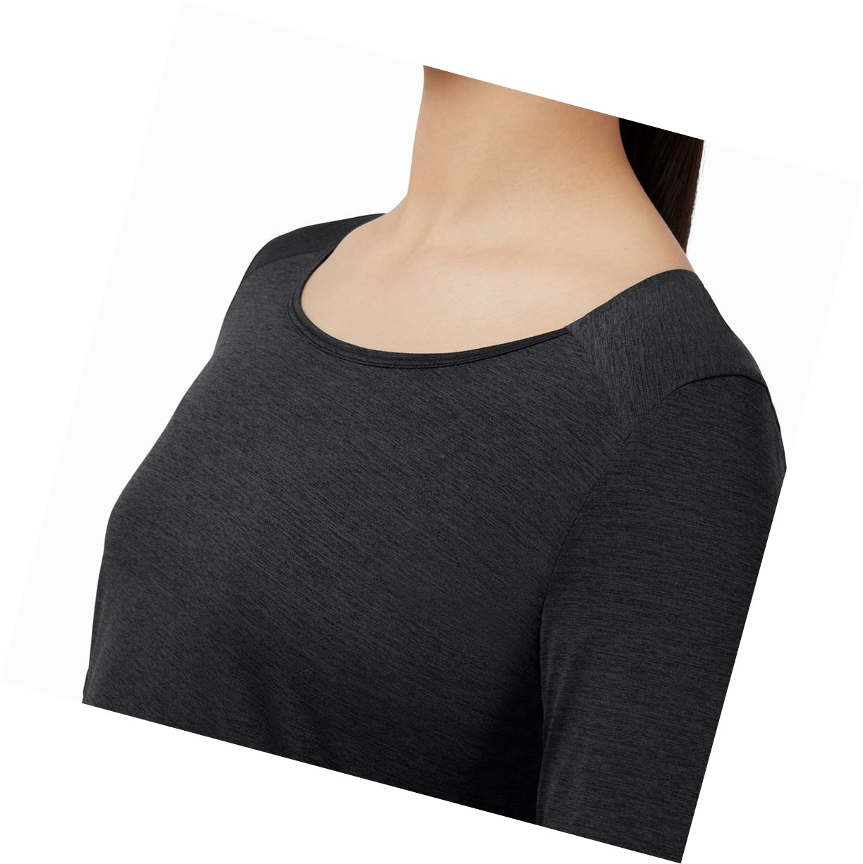 Koszulki Damskie On Performance Long-T Czarne | 987056-LNT
