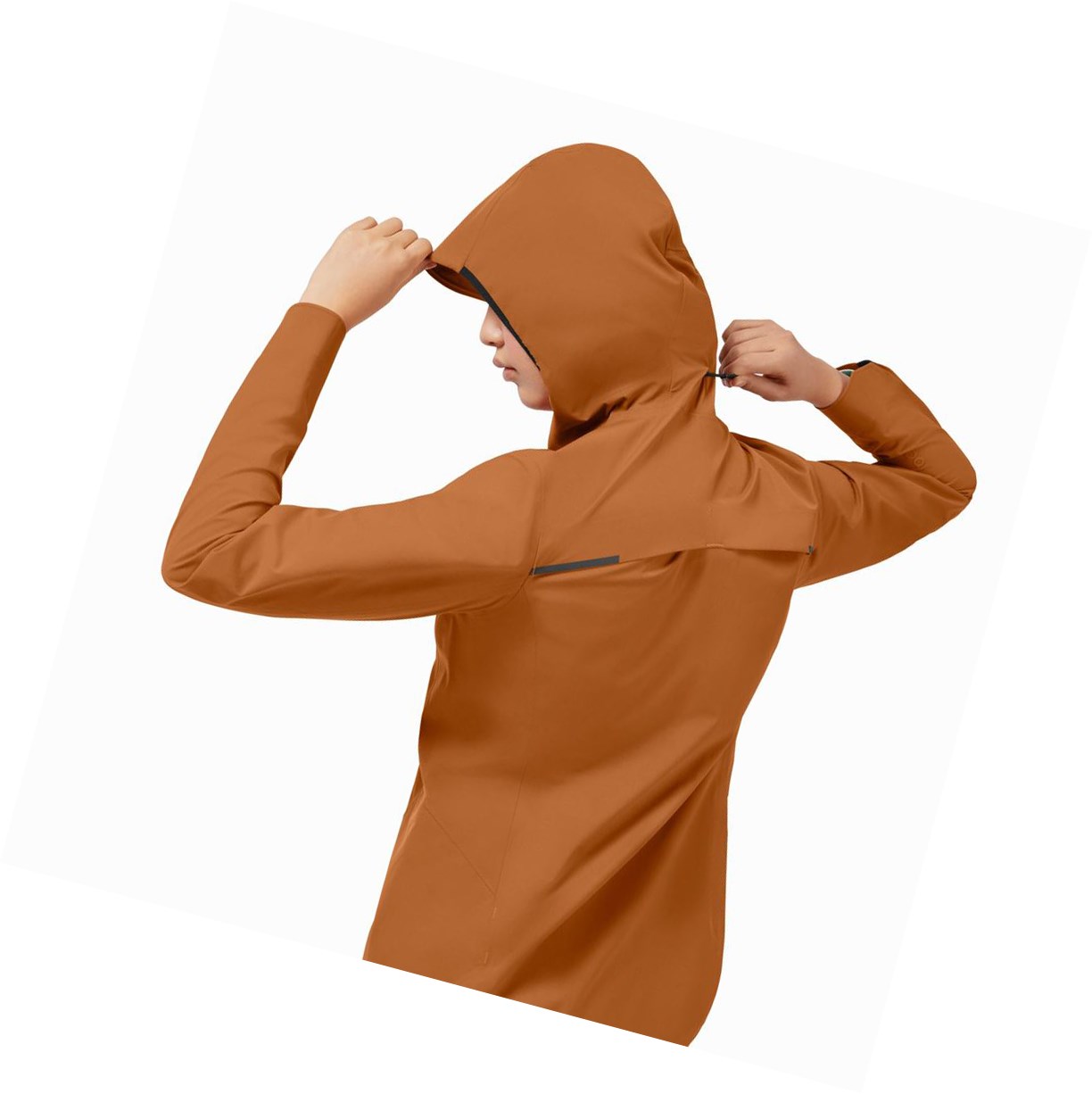 Kurtka Damskie On Nieprzemakalne Anorak Brązowe | 476058-OHA