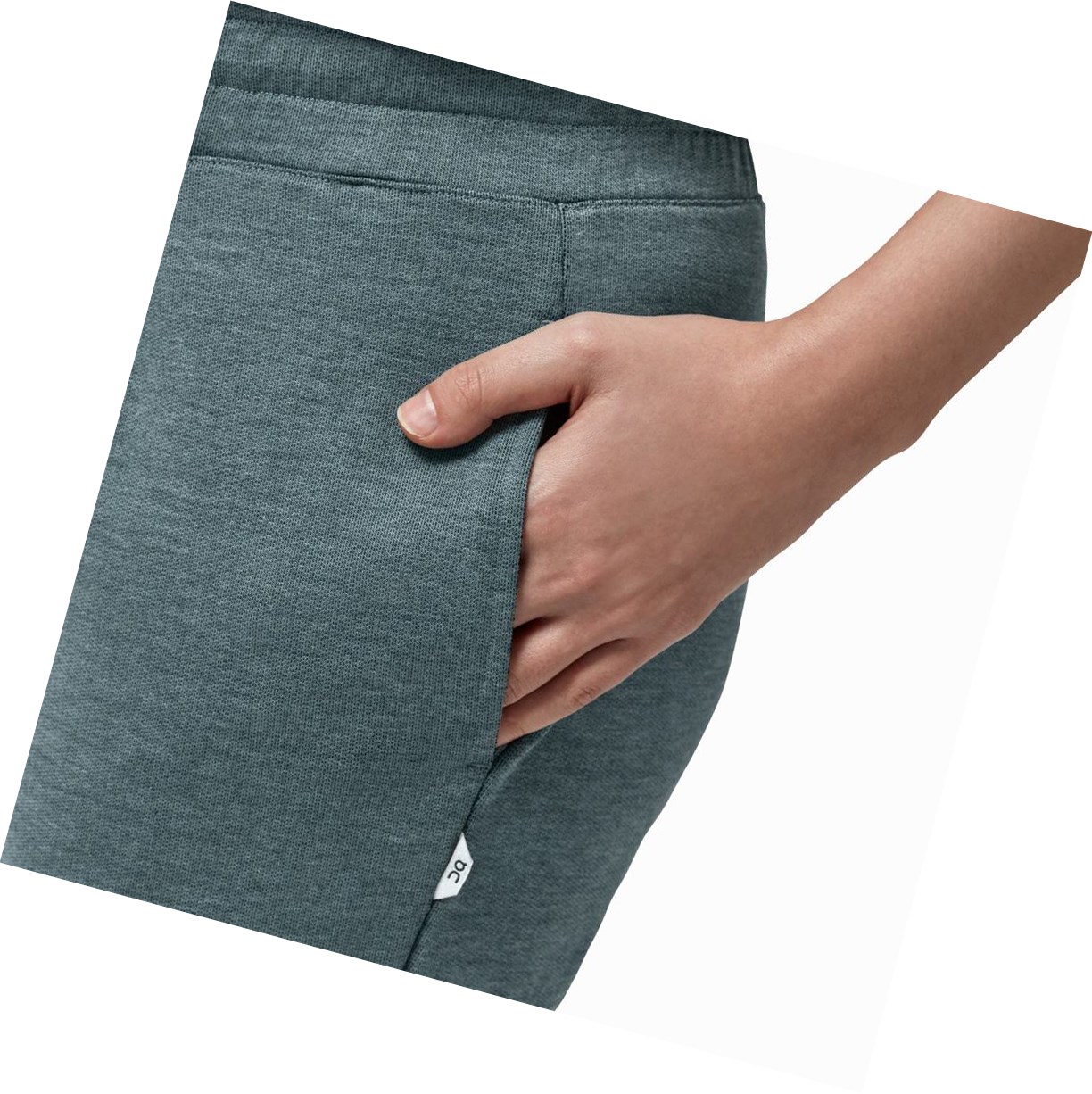 Spodnie Dresowe Damskie On Sweat Oliwkowe | 826109-MFA