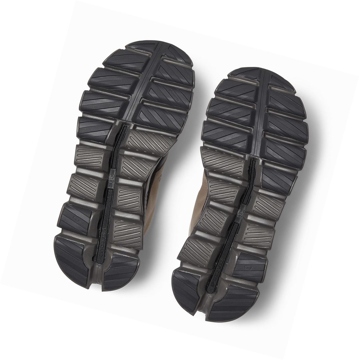 Trampki Damskie On Cloud Hi Czarne Brązowe | 825697-KDN