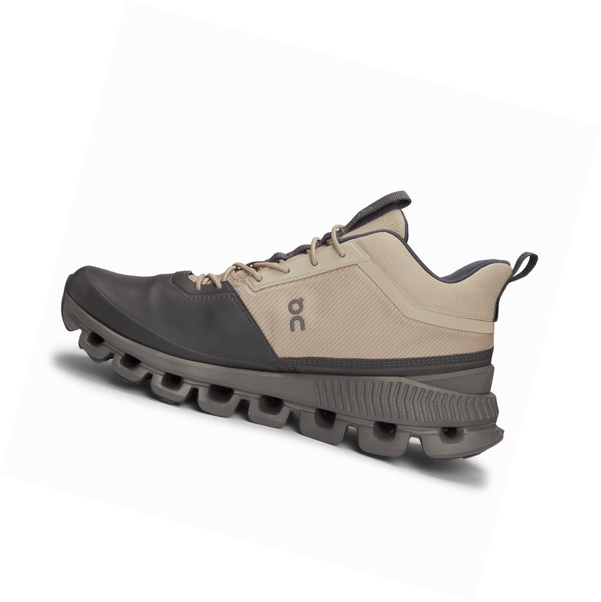 Trampki Damskie On Cloud Hi Czarne Brązowe | 825697-KDN