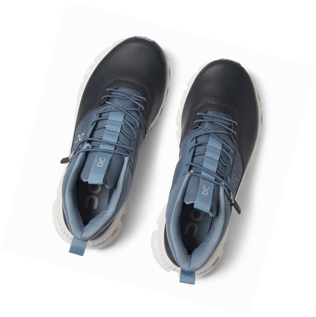 Trampki Damskie On Cloud Hi Czarne Granatowe | 896017-RMS